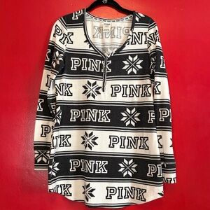 Black and White PINK Sleep shirt